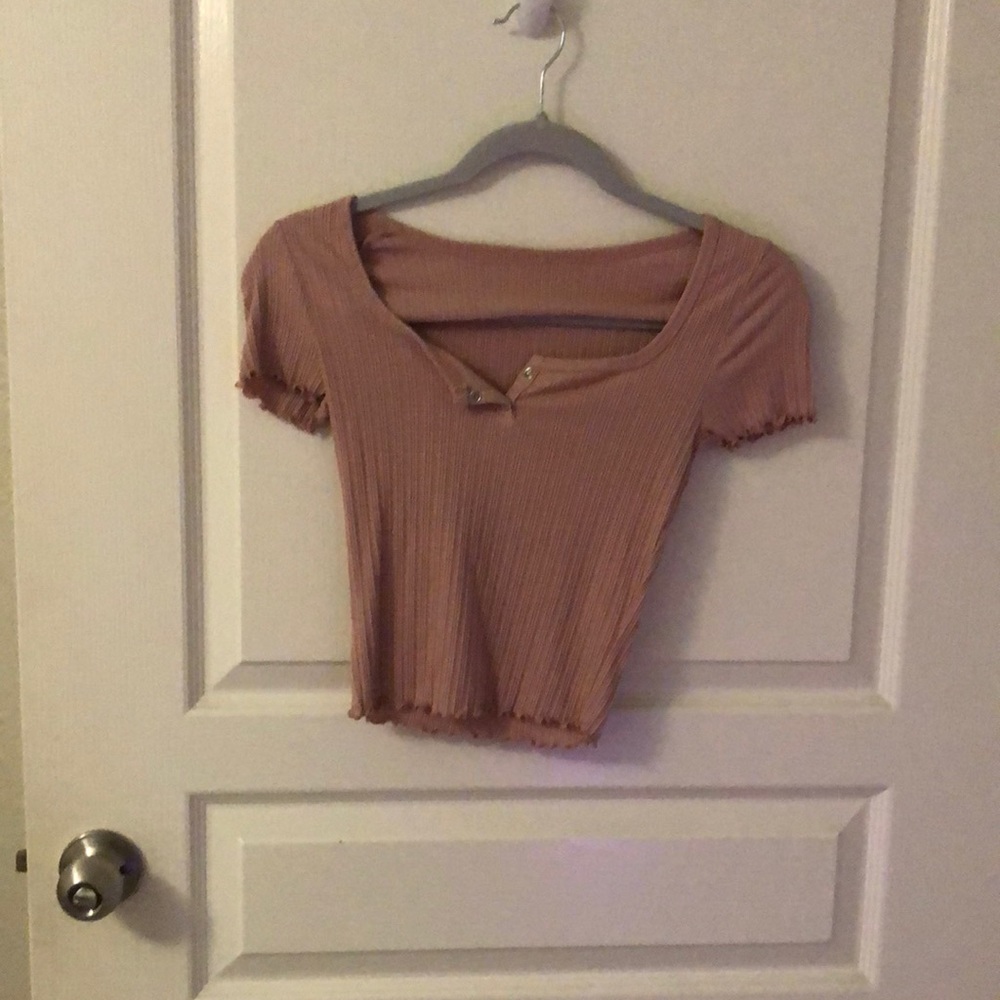 Pink crop top